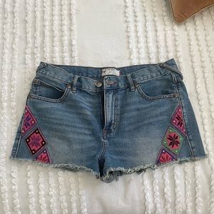 Free People Jean Shorts